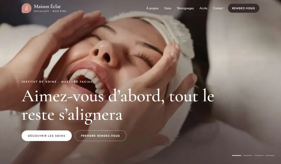 Beauty spa template preview