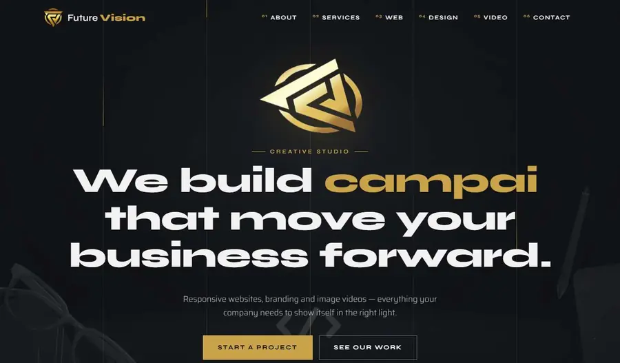 Creative studio template preview