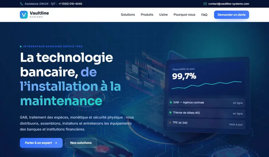 Fintech template preview